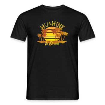 HUAHINE (Sunshine) - T-shirt homme - noir - Devant - AI Model Male 178 light (178cm)