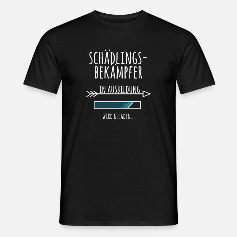 Schädlingsbekämpfer Ausbildung Geschenk Schädlinge - Männer T-Shirt - Schwarz
