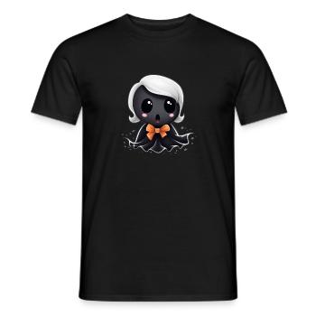 Kawaii Vampiric Ghost Figurine - Men's T-Shirt - black - Front - AI Model Male 178 light (178cm)