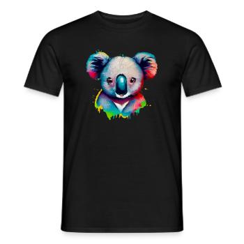 Koala - Männer T-Shirt - Schwarz - Vorne - AI Model Male 178 light (178cm)