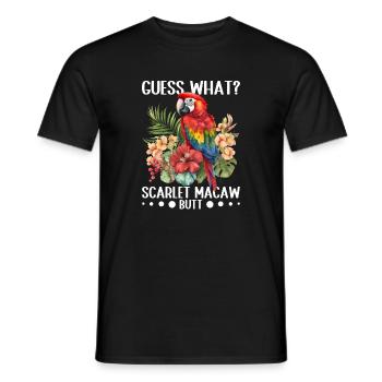 Devinez quoi ? Mouton d'ara écarlate - T-shirt homme - noir - Devant - AI Model Male 178 light (178cm)