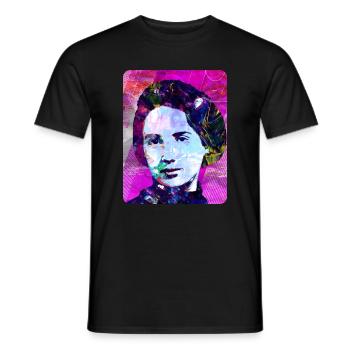 T-Shirt Franca Viola Feminismus Emanzipation - Männer T-Shirt - Schwarz - Vorne - AI Model Male 178 light (178cm)