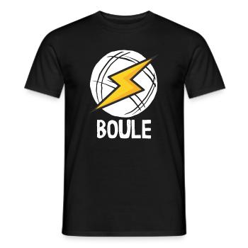 Boule Power! Bouler Outfit Boule Kugeln Petanque - Männer T-Shirt - Schwarz - Vorne - AI Model Male 178 light (178cm)