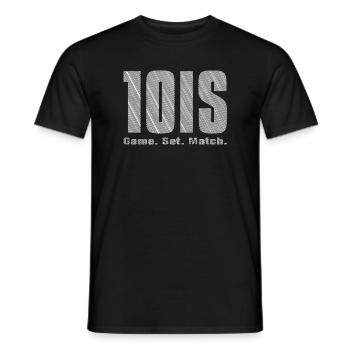 Tennis game set match white - Männer T-Shirt - Schwarz - Vorne - AI Model Male 178 light (178cm)