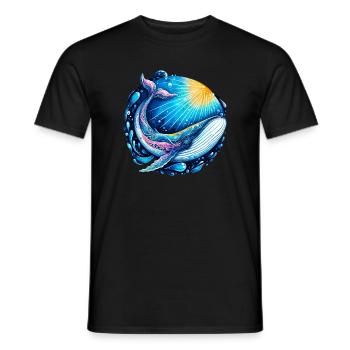 Baleine - T-shirt homme - noir - Devant - AI Model Male 178 light (178cm)