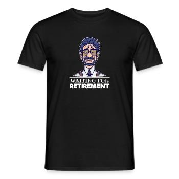 Déclaration de retraite des aînés Liberté de carrière - T-shirt homme - noir - Devant - AI Model Male 178 light (178cm)