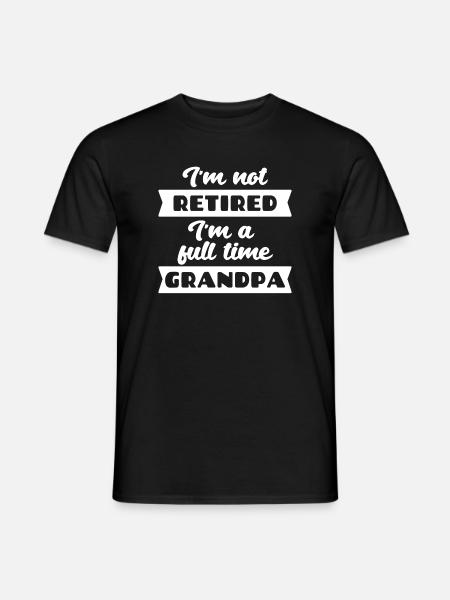 Pensionist pensionserklæring Senior erhverv - Mænd T-shirt - sort