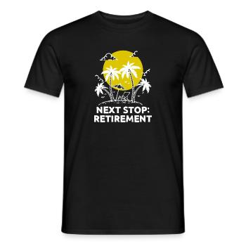 Retirement Statement Leisure Farewell Retiree - Men's T-Shirt - black - Front - AI Model Male 178 light (178cm)