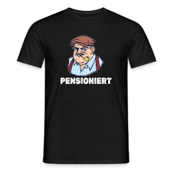 Pensionist Statement Senior Pensionär Abschied - Männer T-Shirt - Schwarz - Vorne - AI Model Male 178 light (178cm)