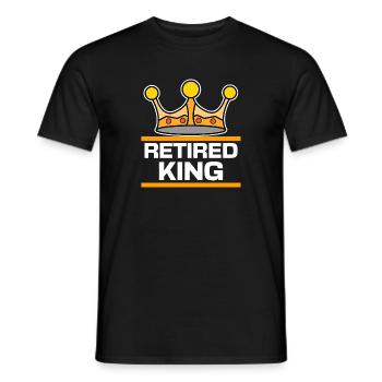 Retiree Senior Leisure Farewell - Men's T-Shirt - black - Front - AI Model Male 178 light (178cm)