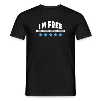 Déclaration de liberté Retraite Senior Job Carrière - T-shirt homme - noir - Devant - AI Model Male 178 light (178cm)