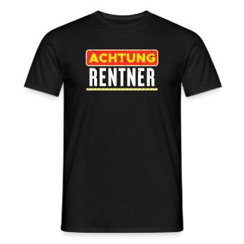 Retiree Statement Retirement Retiree Senior - Men's T-Shirt - black - Front - AI Model Male 178 light (178cm)
