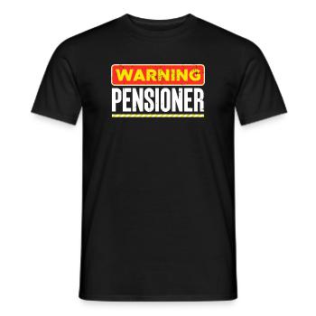 Déclaration de retraite des retraités Retraite Senior - T-shirt homme - noir - Devant - AI Model Male 178 light (178cm)