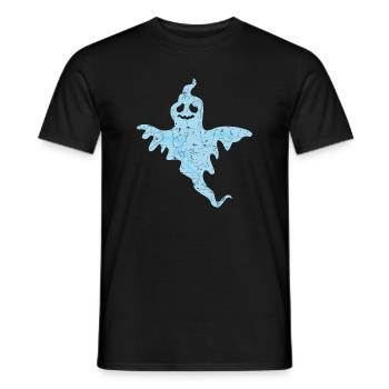 Geist Halloween - Männer T-Shirt - Schwarz - Vorne - AI Model Male 178 light (178cm)