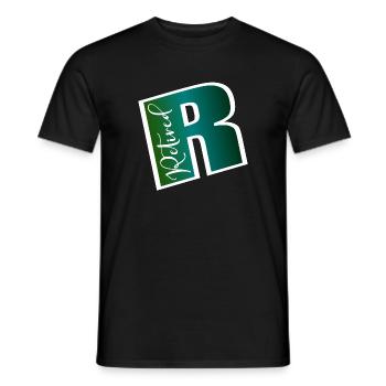 ADIEU EMPLOI - RETRAITE RETRAITE - T-shirt homme - noir - Devant - AI Model Male 178 light (178cm)