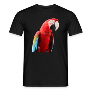 Papageien Vogel T-shirt Geschenk - Männer T-Shirt - Schwarz - Vorne - AI Model Male 178 light (178cm)