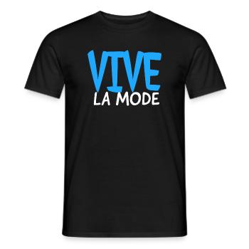 vive la mode vive la mode - T-shirt homme - noir - Devant - AI Model Male 178 light (178cm)