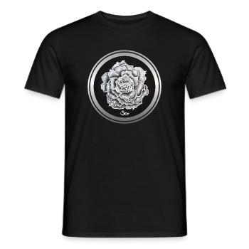 Rose of Beauty - Sonja Ariel von Staden - Men's T-Shirt - black - Front - AI Model Male 178 light (178cm)