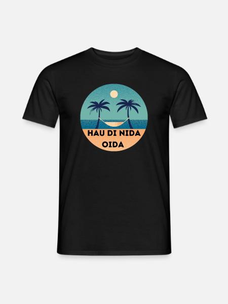 Hau di nida Oida. - Männer T-Shirt - Schwarz