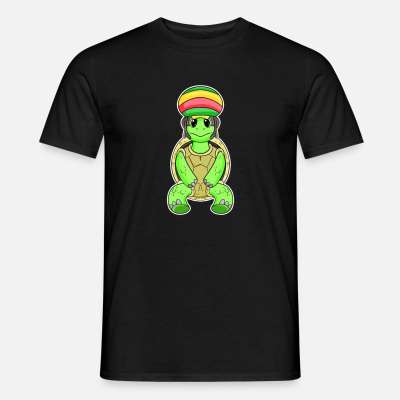 Rasta Turtle - Men’s T-shirt - black
