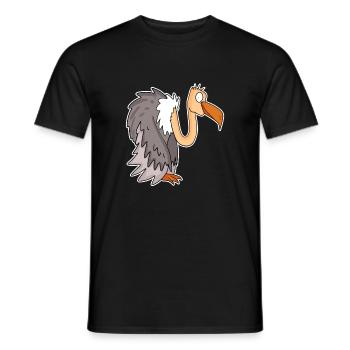 Geier - Männer T-Shirt - Schwarz - Vorne - AI Model Male 178 light (178cm)
