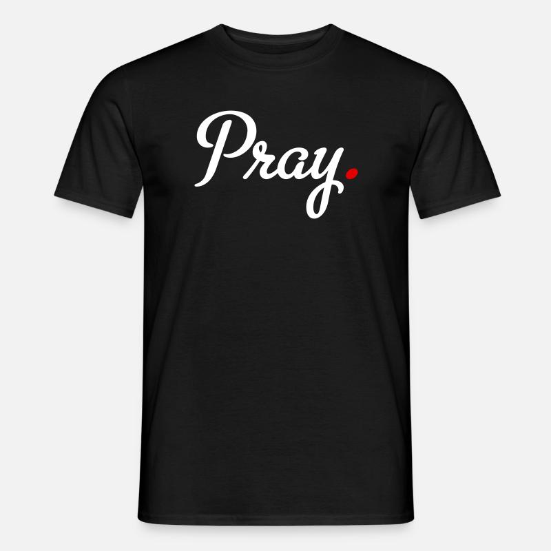 pray - Men's T-Shirt - black