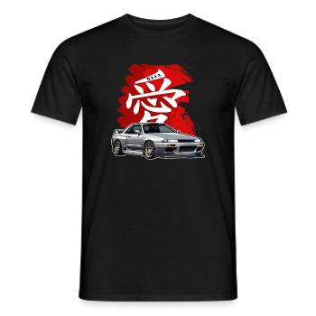 Jdm / Tuning / Turbolader / Felgen / Chiptuning - Männer T-Shirt - Schwarz - Vorne - AI Model Male 178 light (178cm)