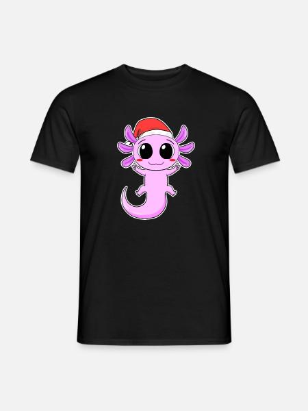 Axolotl Noël - T-shirt homme - noir
