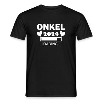 Onkel 2024 - Onkel werden - Onkel Geschenk - Männer T-Shirt - Schwarz - Vorne - AI Model Male 178 light (178cm)
