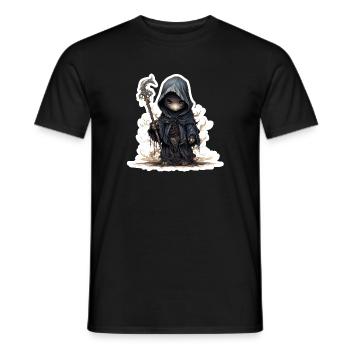 Süßer Geistermagier Fantasy RPG Shirt - Männer T-Shirt - Schwarz - Vorne - AI Model Male 178 light (178cm)
