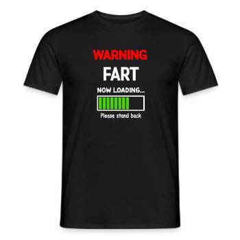 Humour comique Pet chargement T-shirt - T-shirt homme - noir - Devant - AI Model Male 178 light (178cm)
