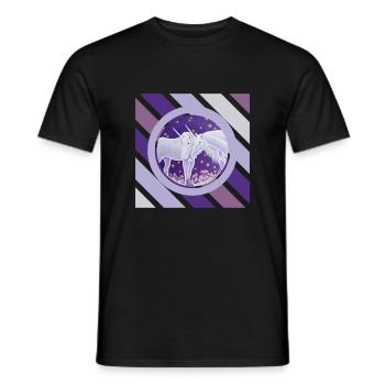 Unicorn couple firefly night - Sonja Ariel - Men's T-Shirt - black - Front - AI Model Male 178 light (178cm)