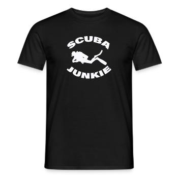 ACCRO À LA PLONGÉE SOUS-MARINE - T-shirt homme - noir - Devant - AI Model Male 178 light (178cm)