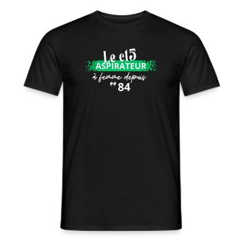 Le c15 aspirateur à femmes cadeau c15 du seigneur - T-shirt homme - noir - Devant - AI Model Male 178 light (178cm)