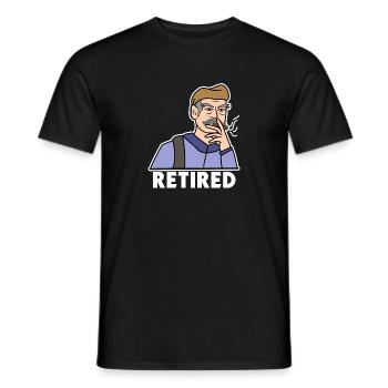 Senior Spruch Pensionist Ruhestand Pensionierung - Männer T-Shirt - Schwarz - Vorne - AI Model Male 178 light (178cm)