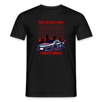Tokyo Drive Soleil Levant - T-shirt homme - noir - Devant - AI Model Male 178 light (178cm)