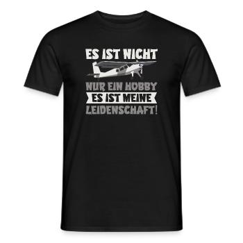 Flugzeug Modellbau Hobby Leidenschaft Geschenk - Männer T-Shirt - Schwarz - Vorne - AI Model Male 178 light (178cm)