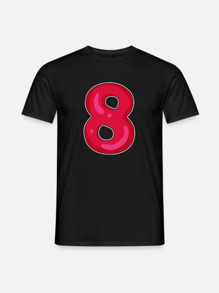 Number 8 Number Eight - Men's T-Shirt - black