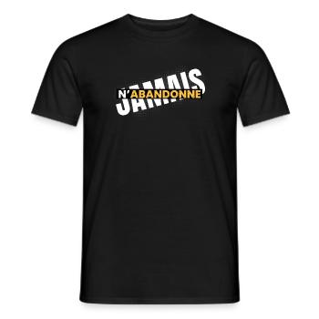 N'Abandonne Résilience Urbaine - T-shirt homme - noir - Devant - AI Model Male 178 light (178cm)