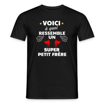 Super Frère Illustration Motivante - T-shirt homme - noir - Devant - AI Model Male 178 light (178cm)