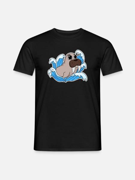 Sceau de morse - T-shirt homme - noir