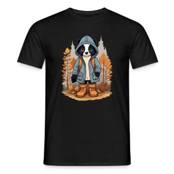 Mignonne Skunk - T-shirt homme - noir - Devant - AI Model Male 178 light (178cm)