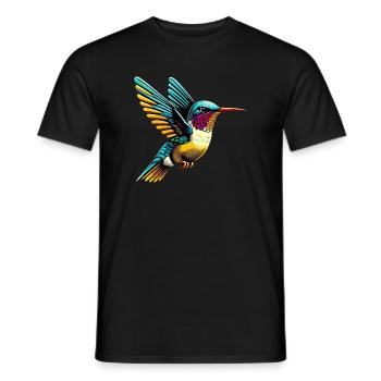 Hummingbird - Men's T-Shirt - black - Front - AI Model Male 178 light (178cm)