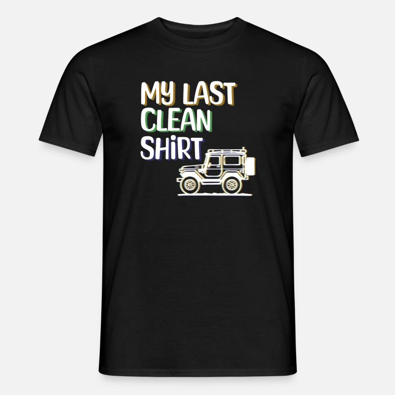 Camper Wanderer Statement Camping Wohnwagen - Männer T-Shirt - Schwarz