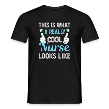 Infirmier - T-shirt homme - noir - Devant - AI Model Male 178 light (178cm)