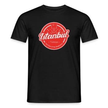 Istanbul - T-shirt homme - noir - Devant - AI Model Male 178 light (178cm)
