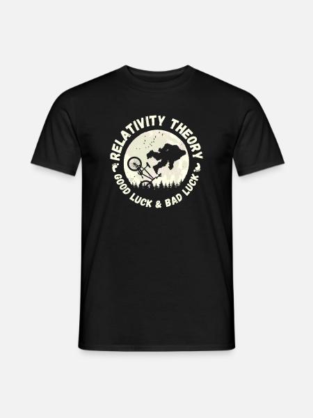 Relativitätstheorie - Glück und Pech - Männer T-Shirt - Schwarz