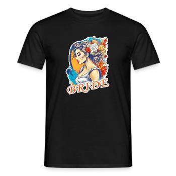 Braut - Männer T-Shirt - Schwarz - Vorne - AI Model Male 178 light (178cm)