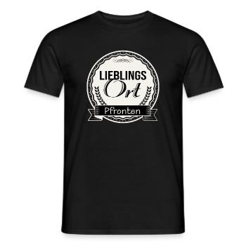 Lieblingsort Pfronten - Männer T-Shirt - Schwarz - Vorne - AI Model Male 178 light (178cm)