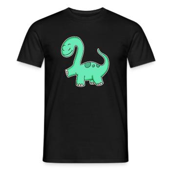 Dino - Men's T-Shirt - black - Front - AI Model Male 178 light (178cm)